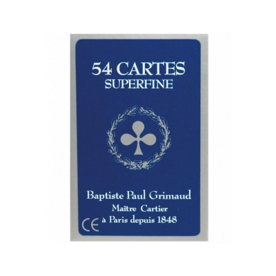 54 cartes figures superfine  France Cartes    784000